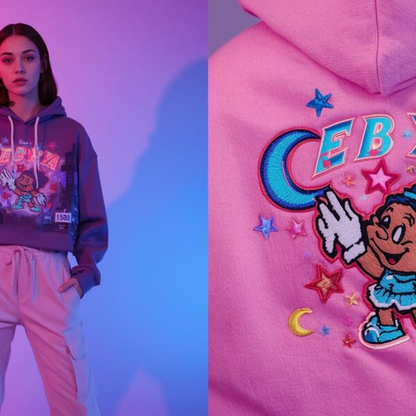 Nebrya Women’s Pink & Purple Hoodie